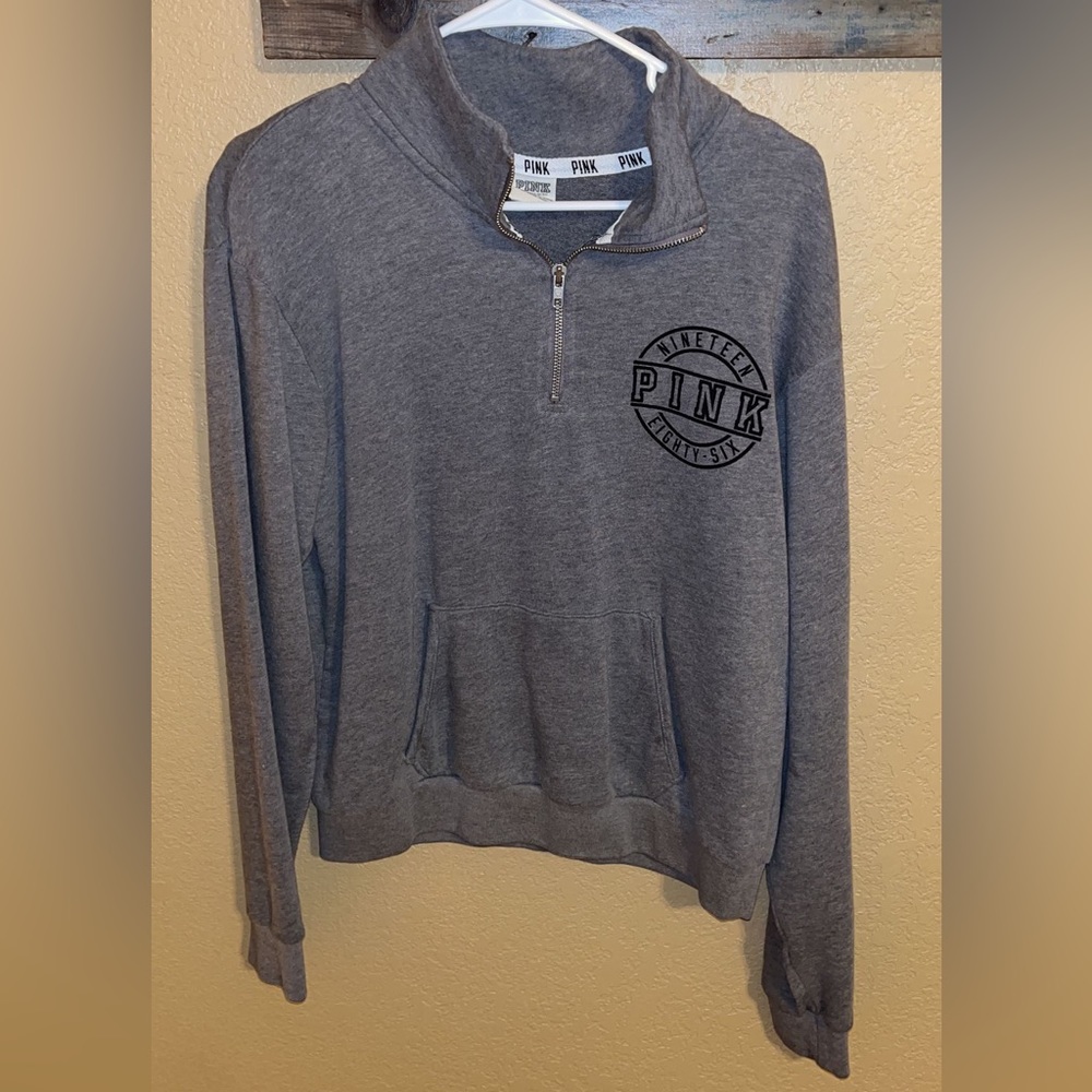 Gray “Pink” pullover